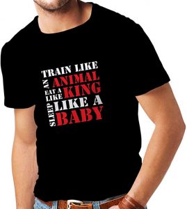 camiseta hombre train like animal
