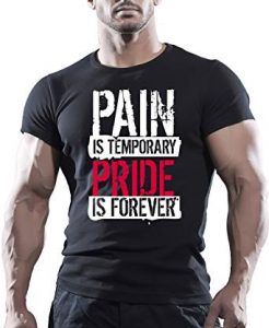 camiseta frases de gym pain pride